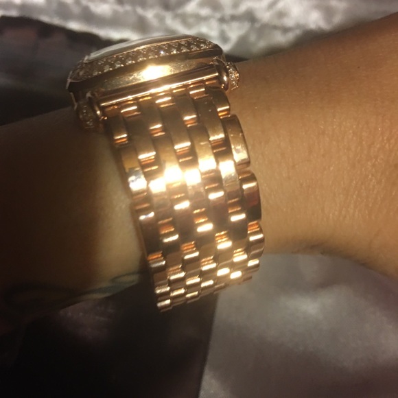 Michele rose gold dipped 148 diamond Basel watch SOLD! - Picture 7 of 8